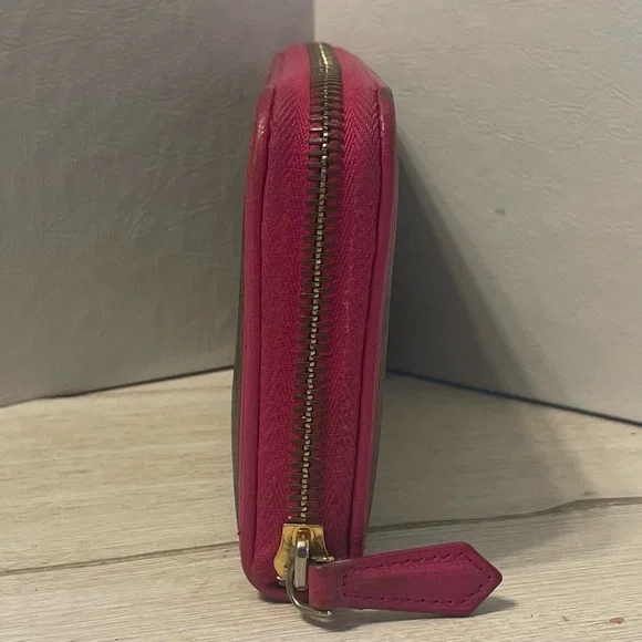 Fendi Zucca Pink Monogram Zip Around Wallet - Picture 4 of 5